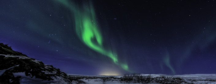 Northern Lights at Thingvellir Þingvellir johannesfrank